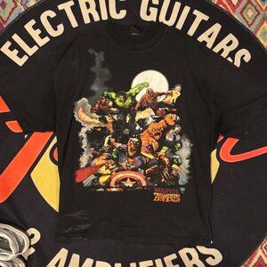 Y2K Marvel Zombies Graphic Tee - Black, Size 2XL